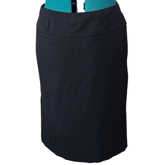 Women's Apt. 9 Brand Straight & Pencil Black Skirt Polyester Blend Size 8 - Picture 1 of 13
